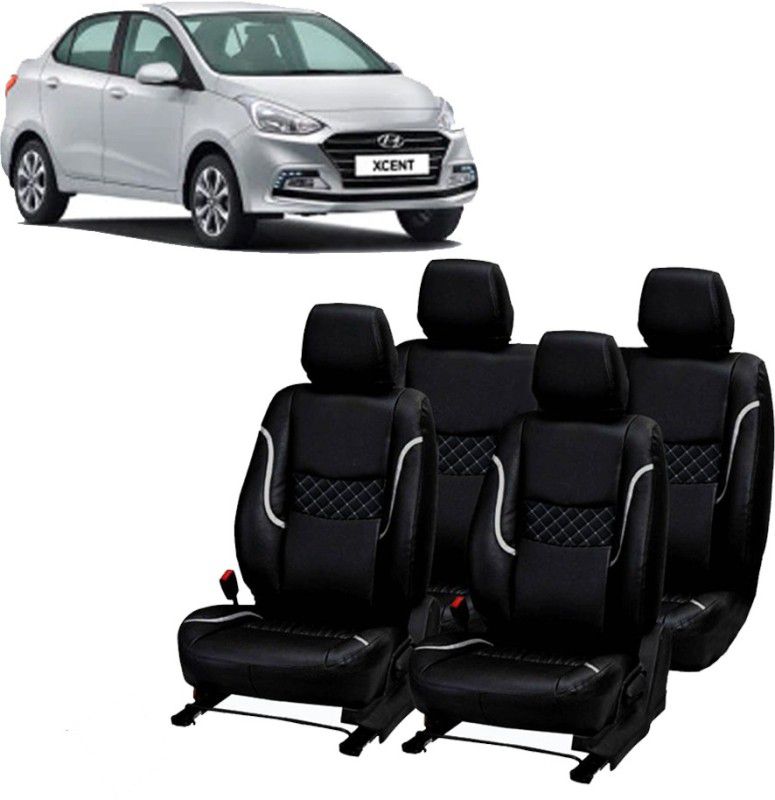 Luxury Premium Leatherette Car Seat Cover For Hyundai Xcent  (Detachable Head Rest, Mono Back Seat, Without Back Seat Arm Rest, 5 Seater, 2 Back Seat Head Rests)