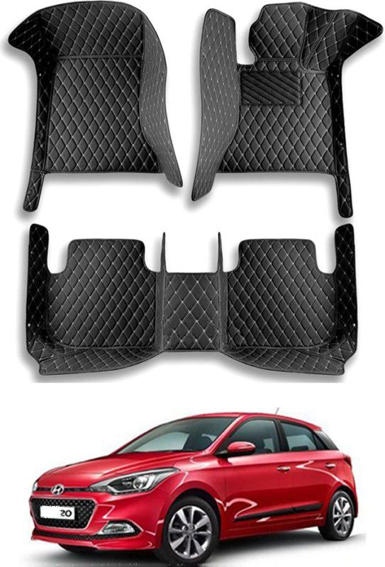 RKPSP Leatherite 7D Mat For Hyundai Elite i20  (Black)