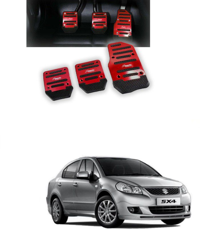 Gadiparts ™ Non-Slip Manual Red Guj Car Pedal Kit Cover for SX4 Car Pedal