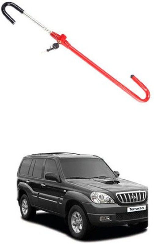 AYW Anti-Theft Heavy Duty Car Steering Lock Vehicles Safety Lock For terracan Gear Lock  (Stainless Steel)
