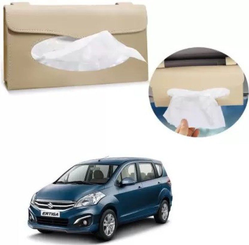 AIRSKY Car Tissue Box Holder (Beige) Sun Visor Napkin Holderfor Maruti Suzuki Ertiga Vehicle Tissue Dispenser  (Beige)