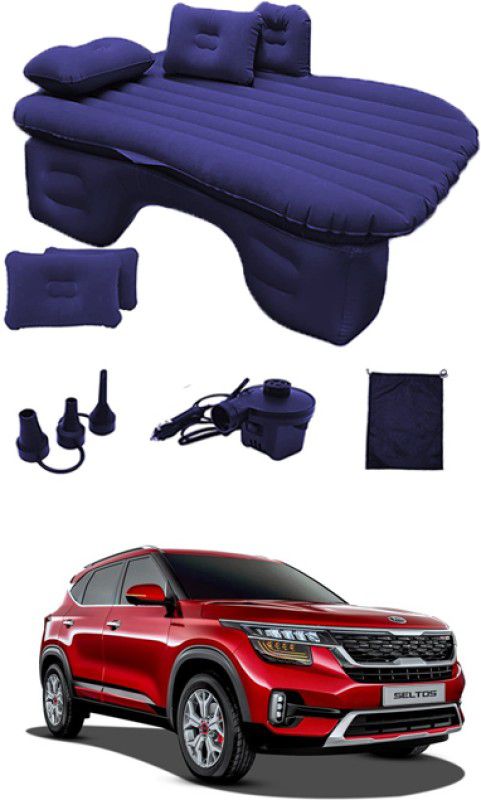 MATIES Car Air Inflatable Car Bed Mattress Airbed Overnighter Blue198 for Tourism Outdoor Camping Swimming Pool for Seltos Kia 2019 Car Inflatable Bed