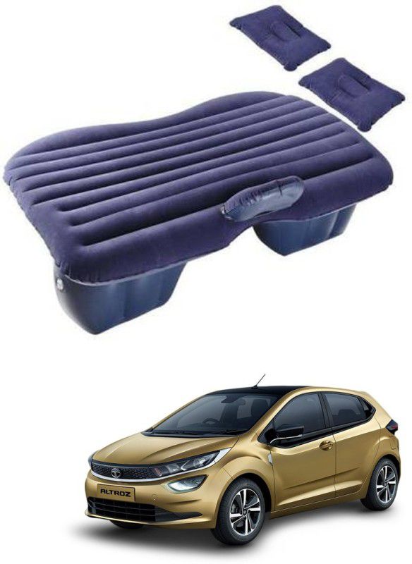 AYW Inflatablebed-Blue-Altroz Blue Car Bed Mattress for Rest,Travel, Car Back Seat Air Inflation Bed Universal Air Couch with Two Air Pillows, Car Air Pump and 1 Repair Kit For Altroz Universal For All Models Car Inflatable Bed  (Universal For Car)