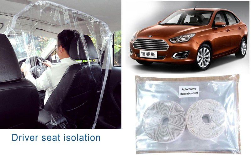 Auto Kite High Quality Isolation Curtain & Protective Transparent PVC Car Safe Protector Driver Side Divider Film Escort Car Curtain