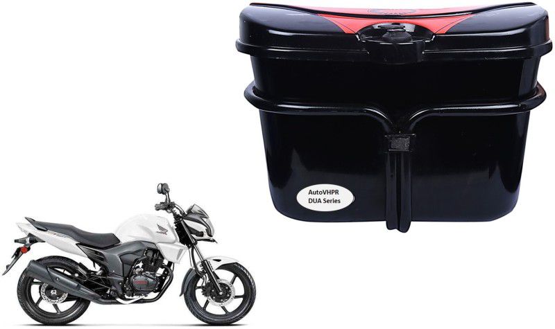 AutoVHPR Luggage Box Black Plastic Motorbike Saddlebag