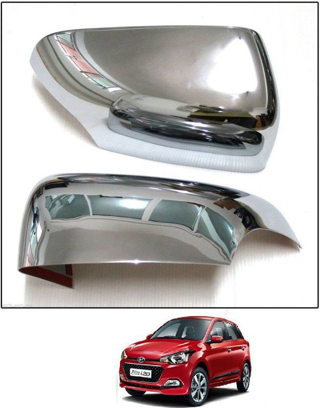 RS ENTERPRISES CARS Car Chrome Finish Mirror Cover Set of 2 For Hyundai i20 Elite Plastic Car Mirror Cover  (Hyundai Elite i20)