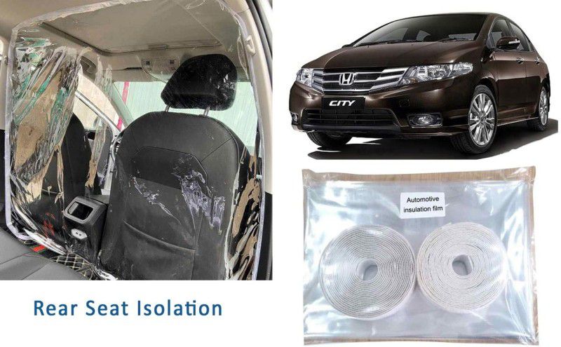 Auto Kite RS2T197 - High Quality Isolation Curtain & Protective Transparent PVC Car Safe Protector Rear Side Divider Film Car Curtain