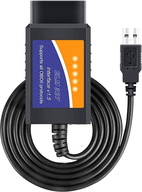 Zinzo High Performance Advance Elm327 USB Obd2 OBD-II Car Diagnostic Scanner for PC/Computer (ELM 327 USB 1.5V) OBD Interface