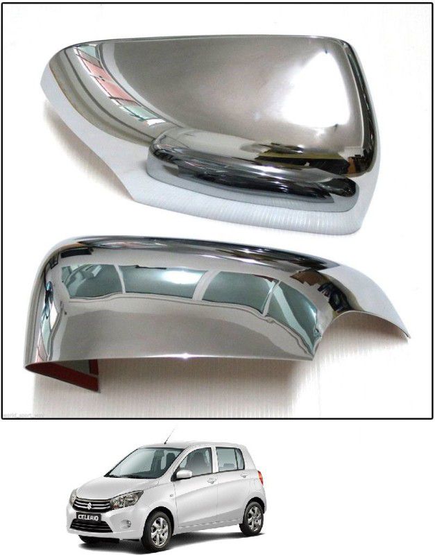 After cars Car Chrome Finish Mirror Cover Set of 2 For Maruti Suzuki Celerio Plastic Car Mirror Cover  (Maruti Celerio)