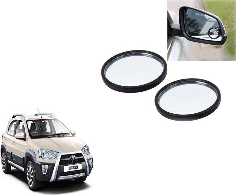 Autoinnovation 360° Convex Side Rear View Blind Spot Mirror for Toyota Etios Cross Glass Car Mirror Cover  (Toyota Etios Cross)