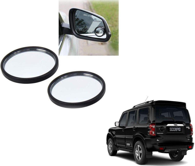 Autoinnovation 360° Convex Side Rear View Blind Spot Mirror for Mahindra Scorpio 2017-2020 Glass Car Mirror Cover  (MAHINDRA Scorpio)