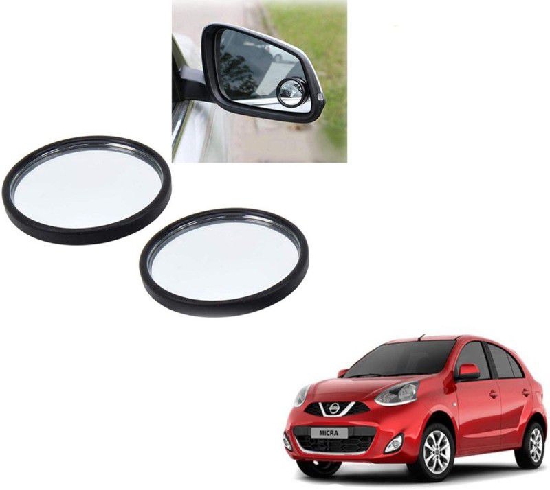 Autoinnovation 360° Convex Side Rear View Blind Spot Mirror for Nissan Micra Active Glass Car Mirror Cover  (Nissan Micra Active)