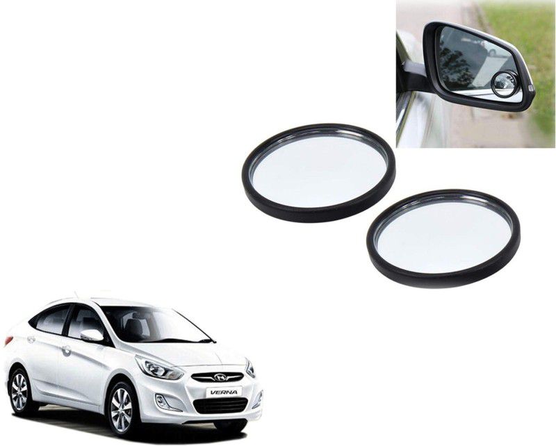 Autoinnovation 360° Convex Side Rear View Blind Spot Mirror for Hyundai Verna 2011-2015 Glass Car Mirror Cover  (HYUNDAI Verna)