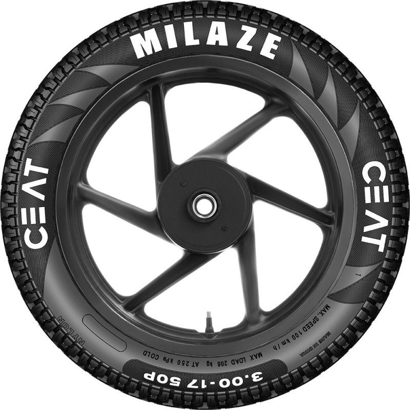 CEAT Milaze TL 3.00-17 Rear Two Wheeler Tyre  (Dual Sport, Tube Less)