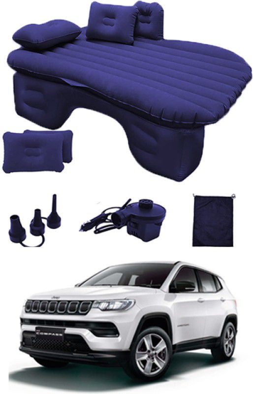 MATIES Car Air Inflatable Car Bed Mattress Airbed Overnighter Blue56 for Tourism Outdoor Camping Swimming Pool for Compass JEEP 2016 Car Inflatable Bed