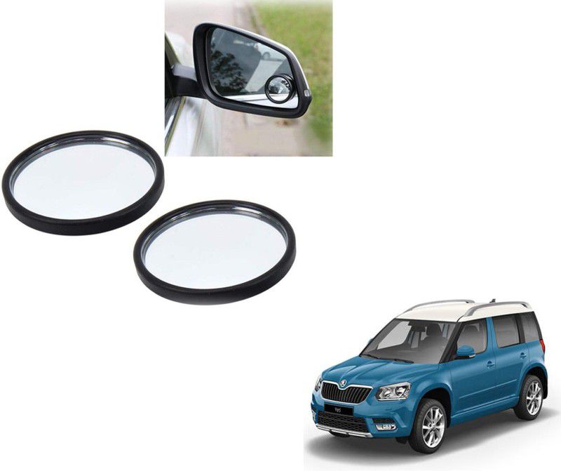 Autoinnovation 360° Convex Side Rear View Blind Spot Mirror for Skoda Yeti Glass Car Mirror Cover  (Skoda Yeti)
