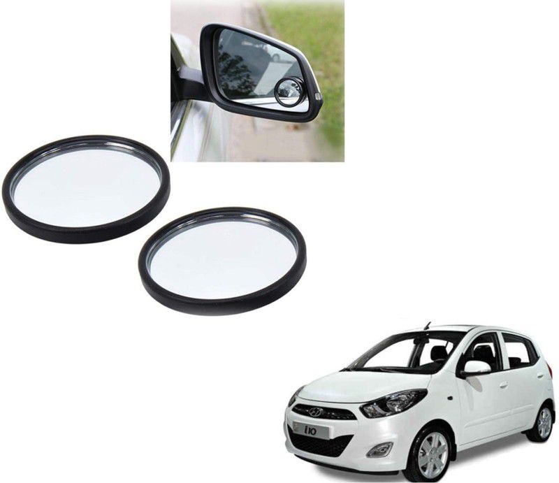 Autoinnovation 360° Convex Side Rear View Blind Spot Mirror for Hyundai I10 Glass Car Mirror Cover  (HYUNDAI i10)