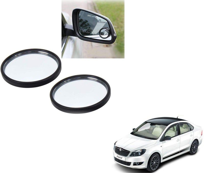Autoinnovation 360° Convex Side Rear View Blind Spot Mirror for Skoda Rapid Glass Car Mirror Cover  (Skoda Rapid)