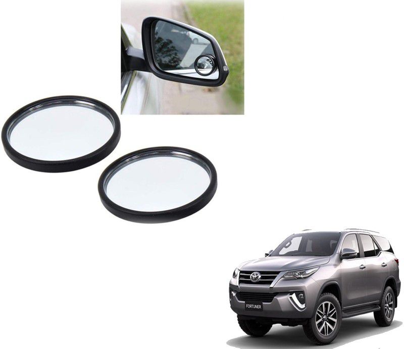 Autoinnovation 360° Convex Side Rear View Blind Spot Mirror for Toyota New Fortuner Glass Car Mirror Cover  (Toyota Fortuner)