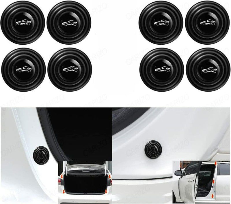 JK Beauty Car Door Shock Absorber, Pack of 8 Door Soundproof Stickers Shock Absorber  (Car)