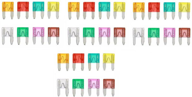 BLP Car Mini Blade Fuse | Small Fuses for Bike/Truck Pack of 32 Vehicle Fuse  (Pack of 32)