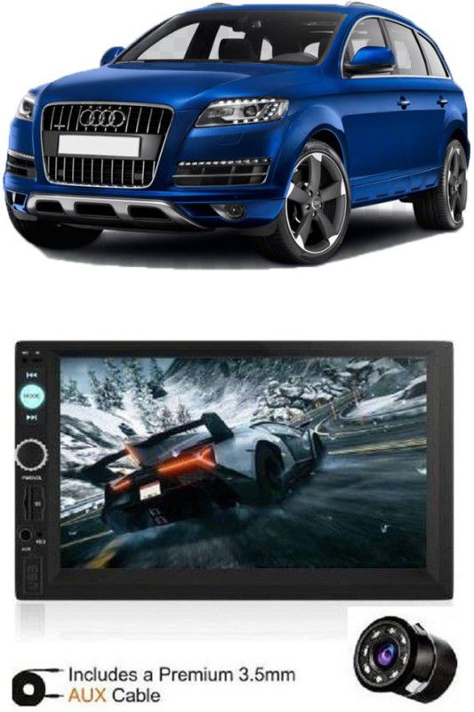 Dvis 7Inch HD DoubleDin TouchScreen with Rear View Camera Support With Camera D-1054 Car Stereo  (Double Din)
