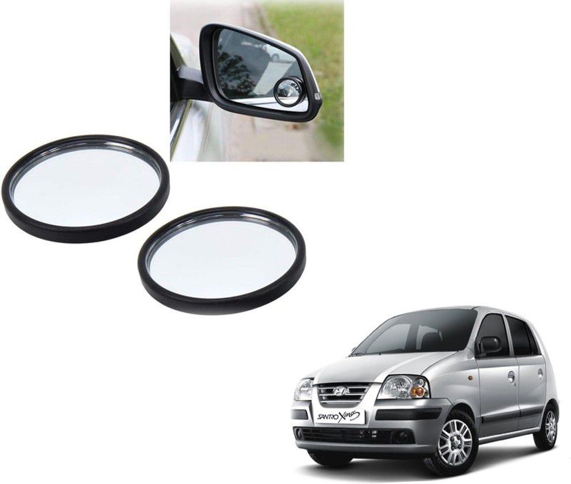 Autoinnovation 360° Convex Side Rear View Blind Spot Mirror for Hyundai Santro Xing Glass Car Mirror Cover  (HYUNDAI Santro Xing)