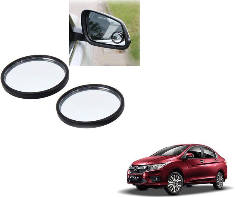 Autoinnovation 360° Convex Side Rear View Blind Spot Mirror for Honda New City Glass Car Mirror Cover  (Honda City)