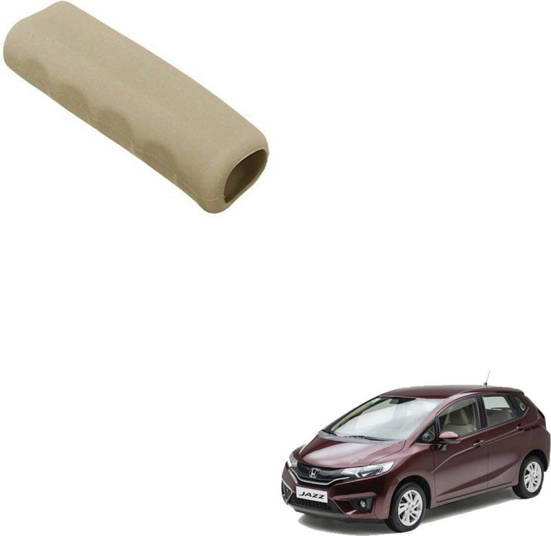 AAKICHI Car Handbrake Soft Rubber Cover Beige For Honda Jazz Car Handbrake Grip  (Beige)