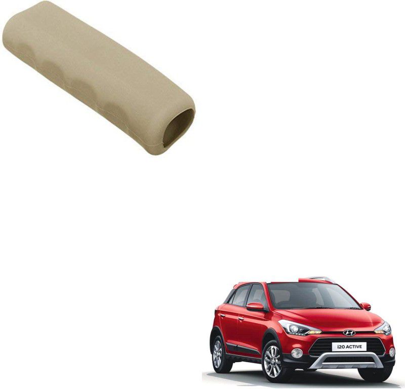 AAKICHI Car Handbrake Soft Rubber Cover Beige For Hyundai i20 Active 1.2 Car Handbrake Grip  (Beige)