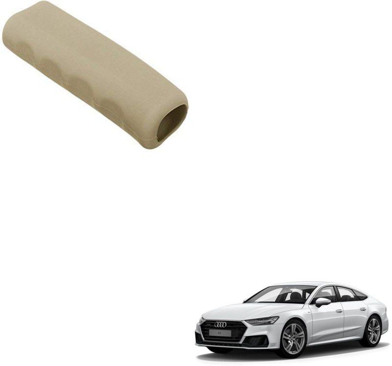 SEMAPHORE Car Handbrake Soft Rubber Cover Beige For Audi A7 Car Handbrake Grip  (Beige)