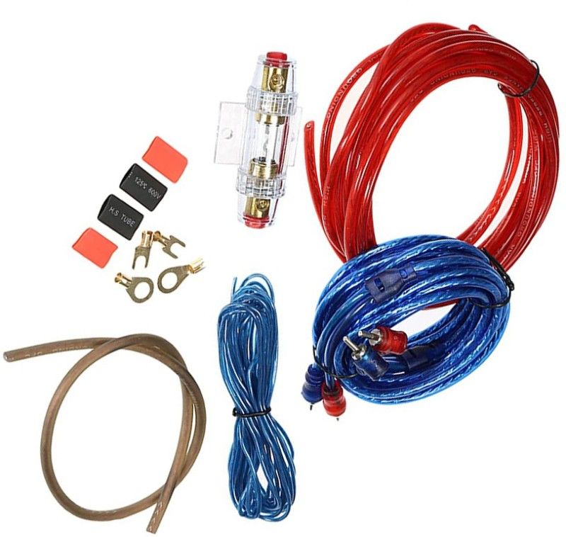 13-HI-13 HIGH QUALITY Car Subwoofer Amplifier Installation Wiring Kit Cable Fuse Holder Wire Cable SUITABLE FOR ANY 2 AMPLIFIER Two Class B Car Amplifier