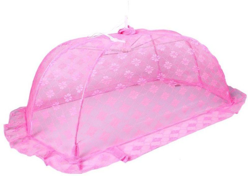 MY BABY TOWN Nylon Infants Washable BABY MOSQUITO NET Mosquito Net  (PINK-L, Tent)