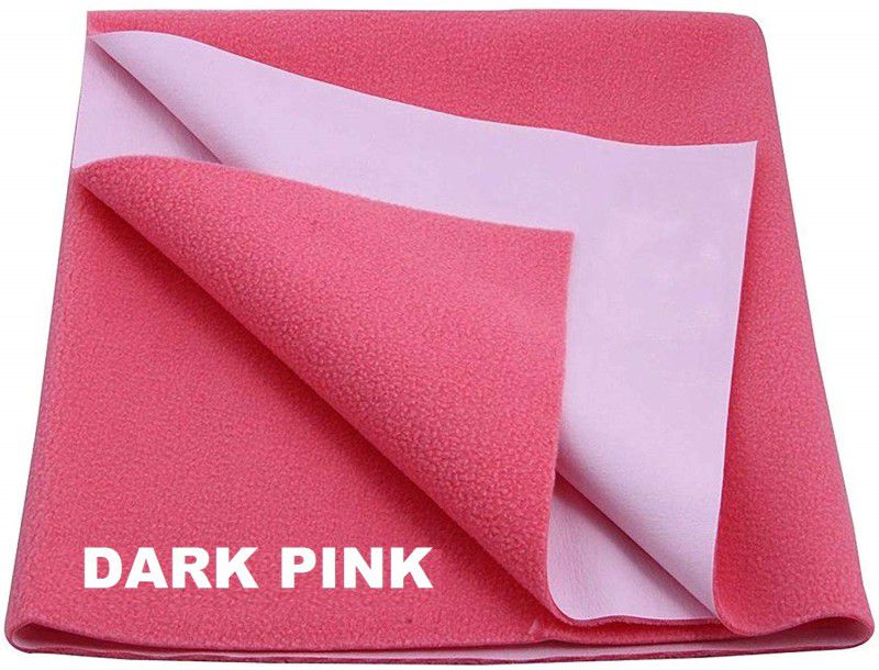 Keviv Cotton Baby Bed Protecting Mat  (Dark Pink, Large)