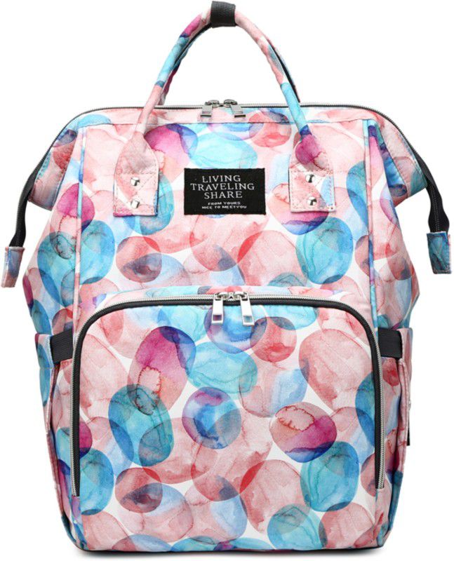 MEDITIVE Diaper Bag Backpack Travel Portable Folding Multipurpose (Pink Color) Travel  (Pink)