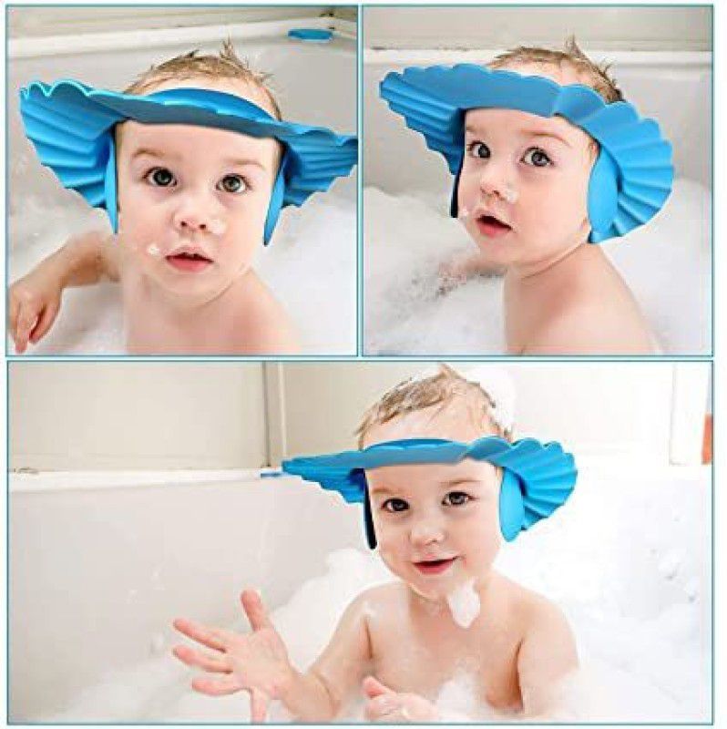 KESHAVART Baby Kids Shampoo Bath Bathing Safe Soft Shower Button Closure Cap