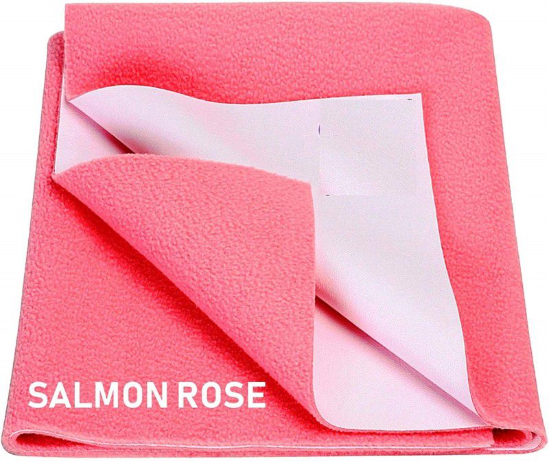 Keviv Cotton Baby Bed Protecting Mat  (Salmon Rose, Medium)