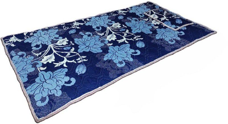 DEEPCREATION Energy Magnetic Mattress Topper/Pad (3x6 feet) & With 1 Pillow  (Rose Blue, White)