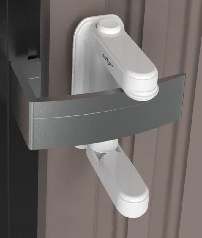 KidDough Baby Proofing | Door Handle/Lever Safety Lock (Pack of 2)  (White)