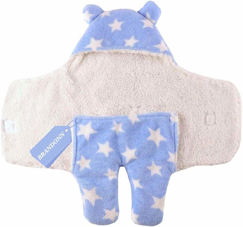 BRANDONN 3 in 1 Baby Blanket Sleeping Bag  (Blue)
