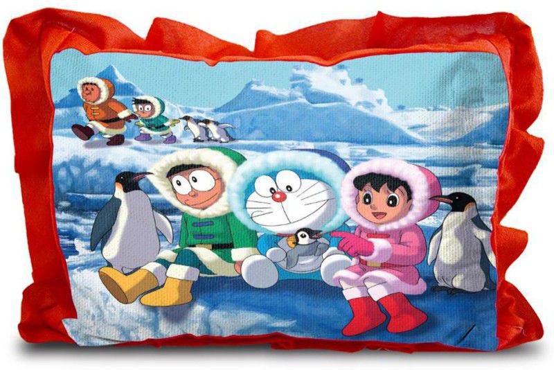 cuddly Print Baby Pillow Polyester Fibre Toons & Characters Baby Pillow Pack of 1  (Snow Blue)