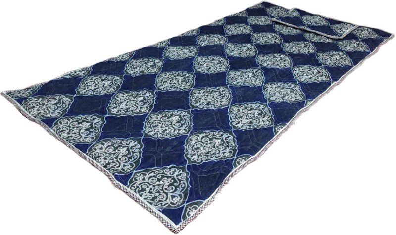 DEEPCREATION Energy Magnetic Mattress Topper/Pad (3x6 feet) & With 1 Pillow  (Nevi Blue, White)
