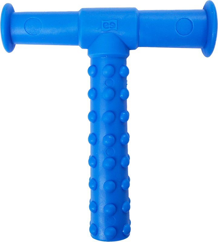 SpeechGears Oro-Tube Blue Dotted A chewing tube for Speech Feeding and Sensory Integration Teether  (Blue)