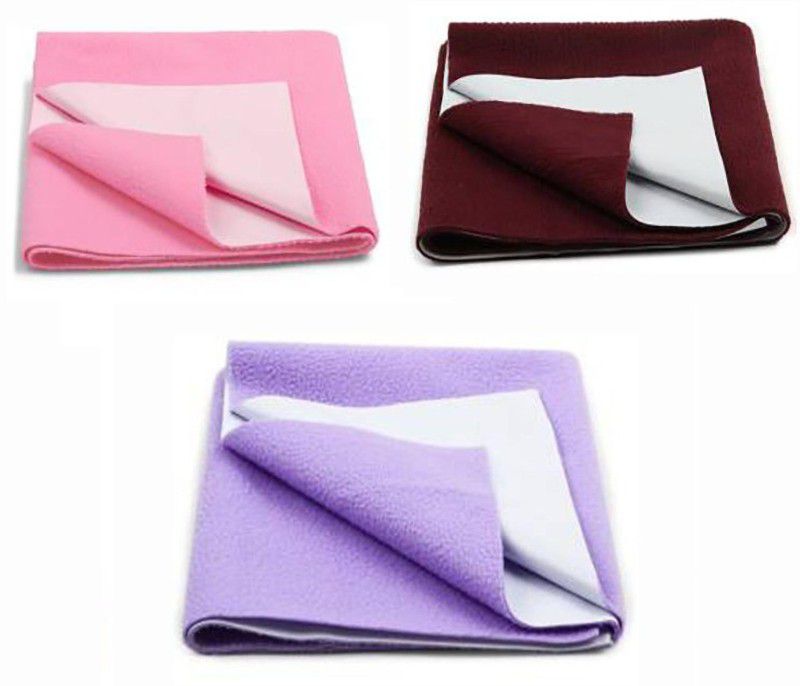 AVI Cotton Baby Sleeping Mat  (Pink, Maroon, Purple, Medium, Pack of 3)