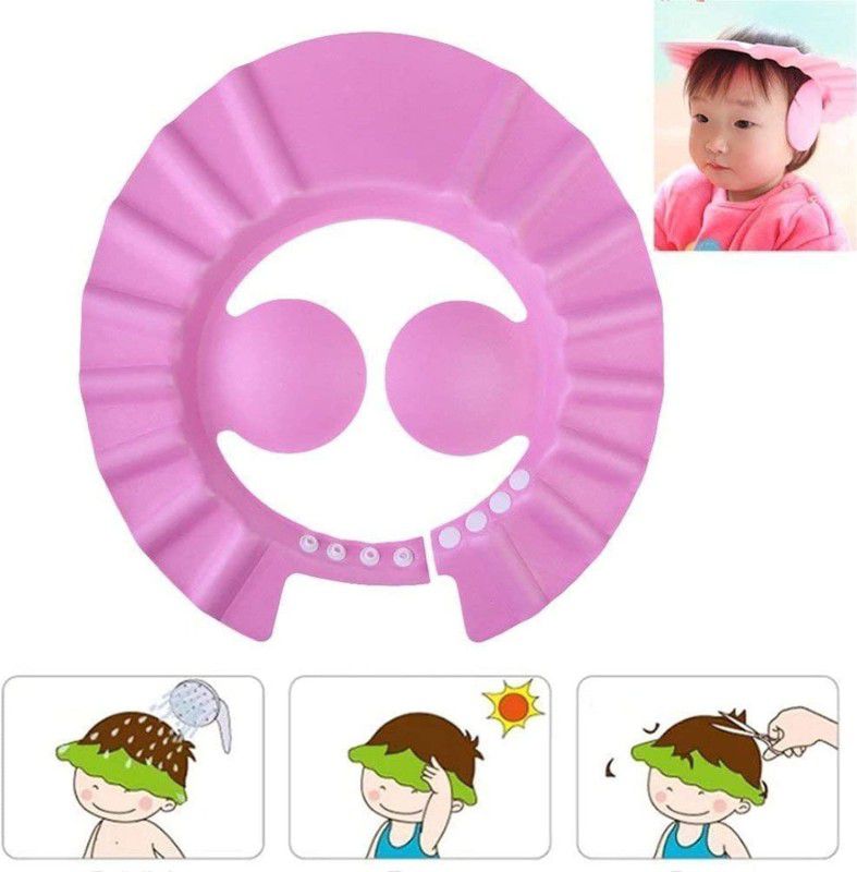Fashion Point Hair Wash Baby Shower Cap Child Kids Bath Shower Cap Hat Shield for Kids Head.