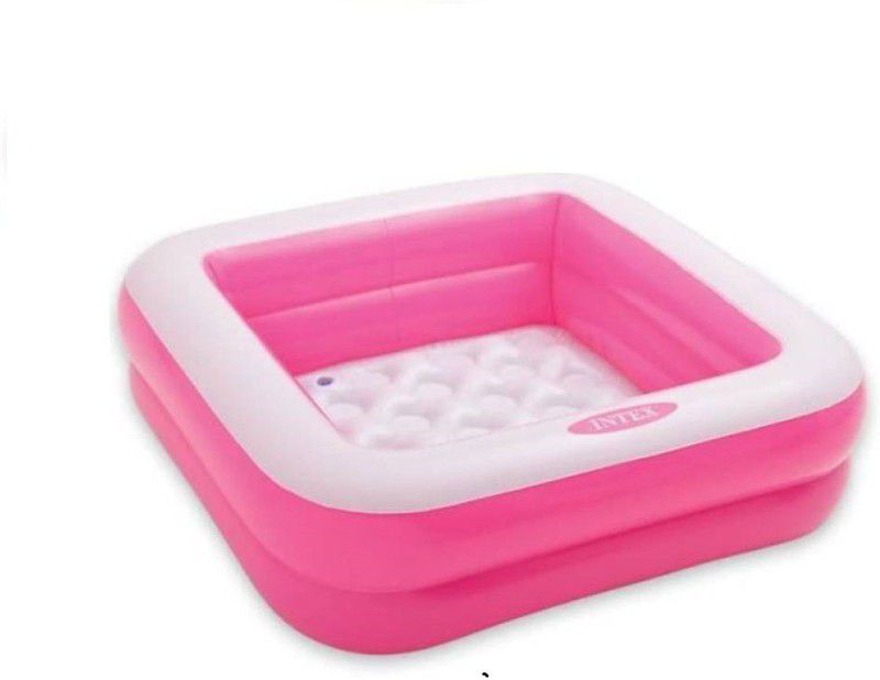 KT BROTHERS Square Baby Bath Tub green Inflatable Pool  (Pink)