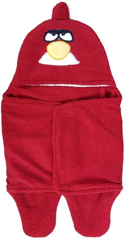 BRANDONN Newborn Baby Blanket Cum Envelope Jumpin Baby Wrapper Sleeping Bag  (Red)