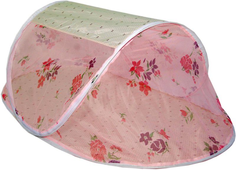 HEALTHY SLEEPING Polyester Infants Washable Baby Mosquito Net  (Pink, Tent)