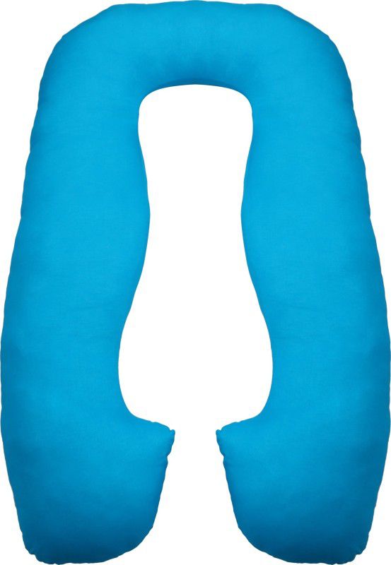 mamma's maternity Microfibre Solid Pregnancy Pillow Pack of 1  (Blue)