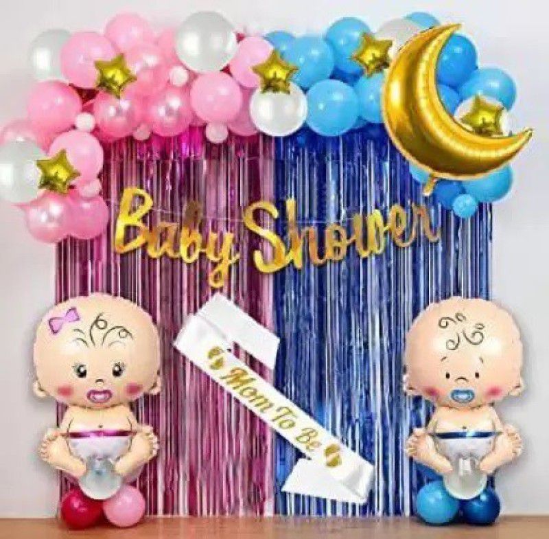 Anayatech 2 baby shower birthday combo-pack of 50  (Set of 50)